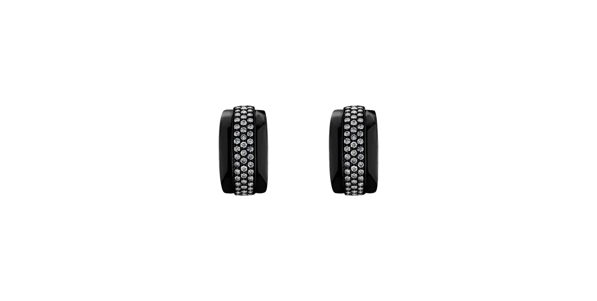 Náušnice s diamantmi Snowfire