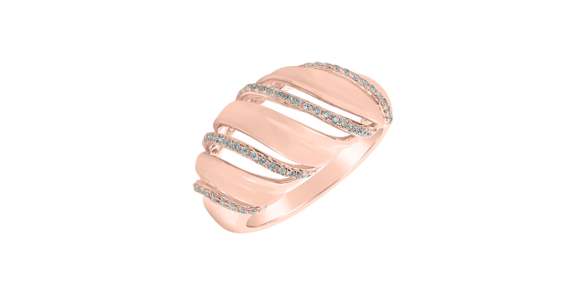 Prsteň s diamantmi Endless Dream