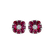 Náušnice s diamantmi a rubínmi Red Blossom5