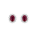 Náušnice s rubínom a diamantmi Princess Sparkle5