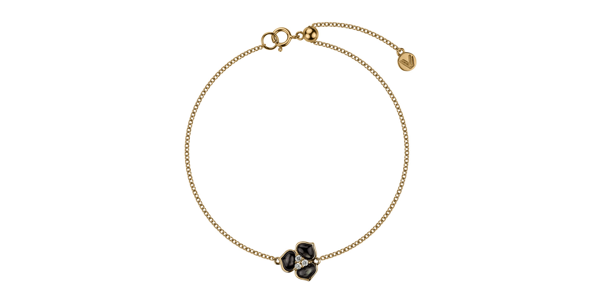 Náramok s diamantmi a perleťou Larne