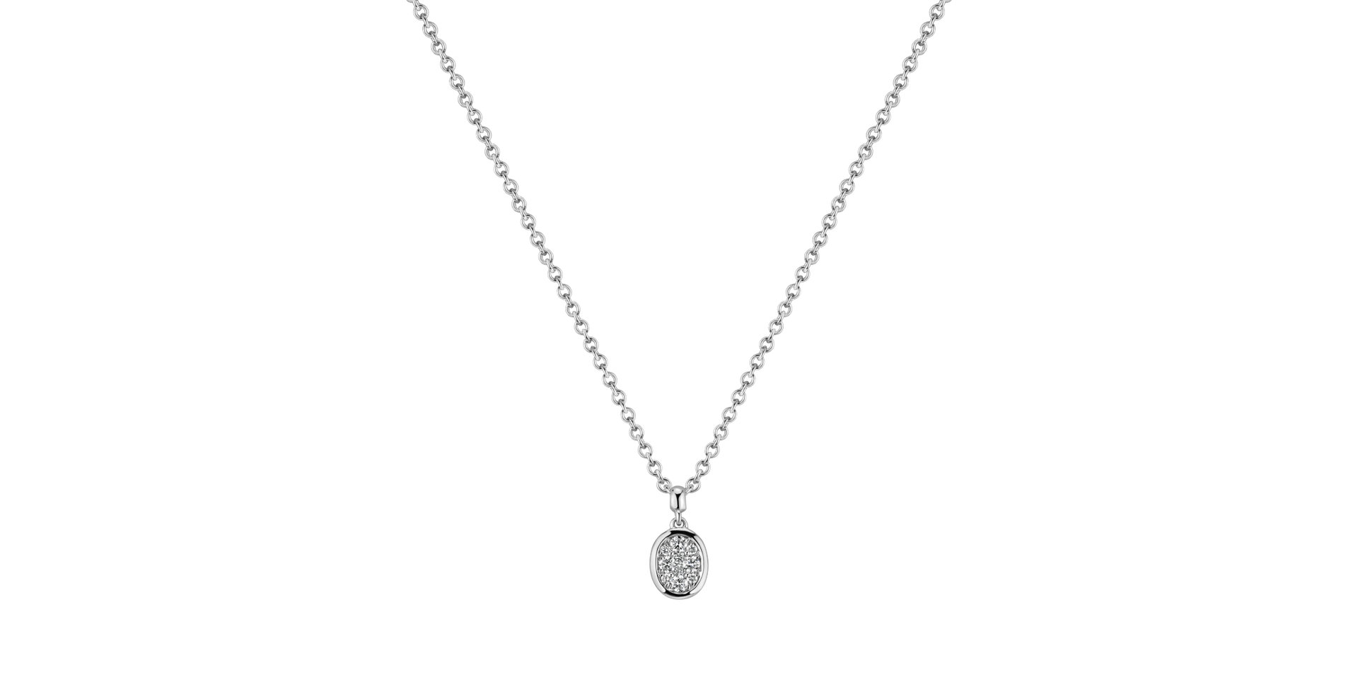 Přívěsok a řetízok s diamantmi Miriam