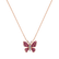 Přívěsok s diamantmi a rubínmi Butterfly Nobility4