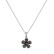 Přívěsok s bielymi a hnedými diamantmi Flower Message4