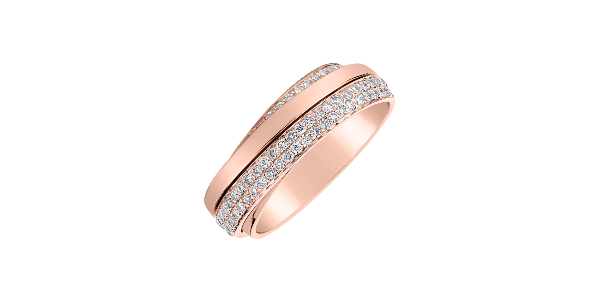 Prsteň s diamantmi Dream Ribbon