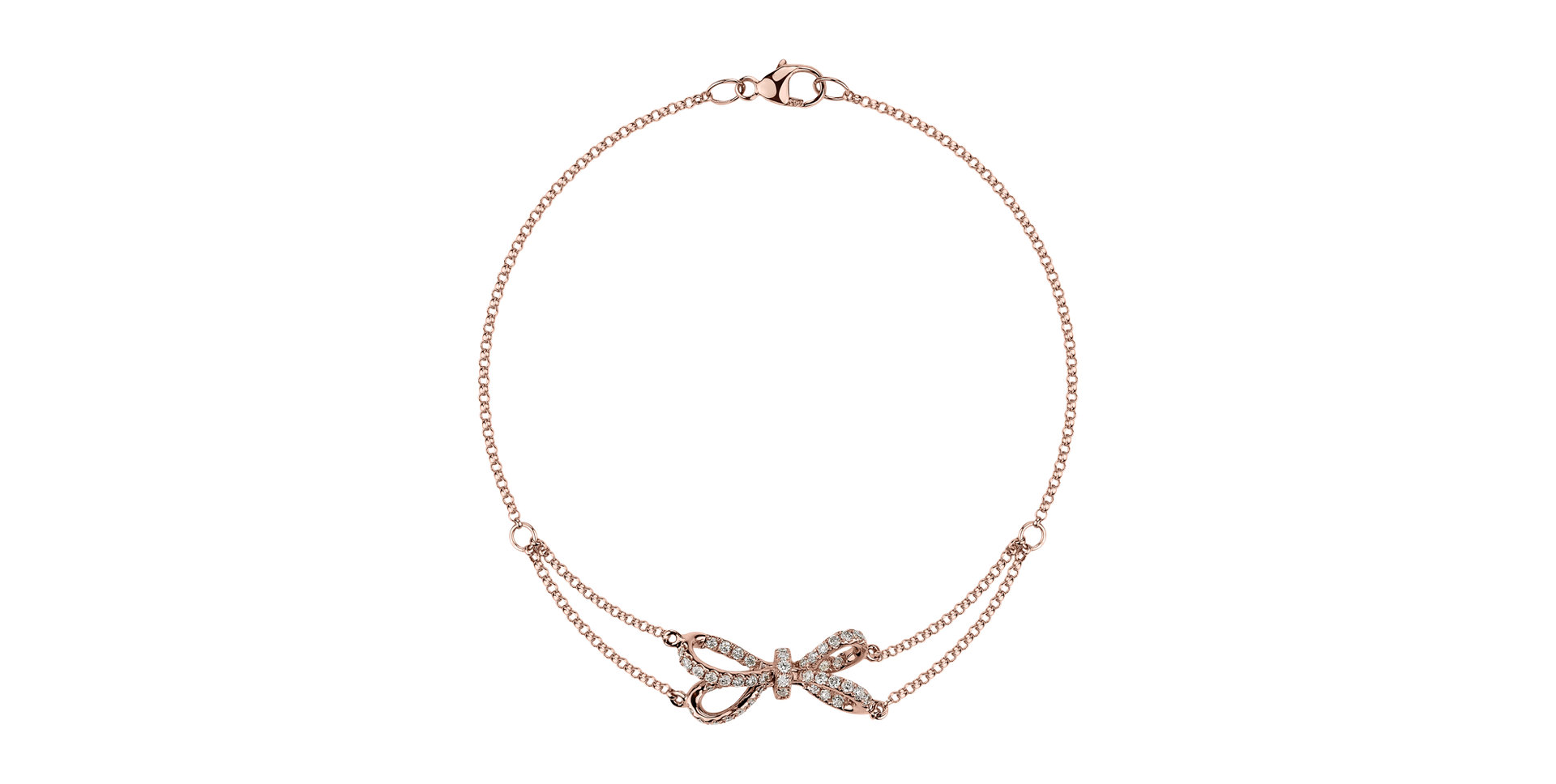 Náramok s diamantmi Delicate Bow