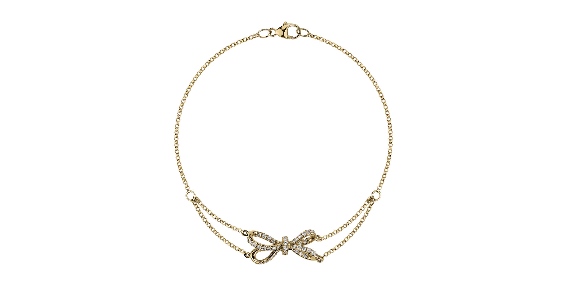 Náramok s diamantmi Delicate Bow