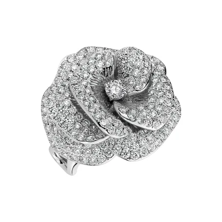 Prsteň s diamantmi Flowing Flower