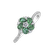 Prsteň s diamantmi a smaragdmi Flower Grenette3
