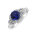 Prsteň s tanzanitom a diamantmi Cleopatra Touch2