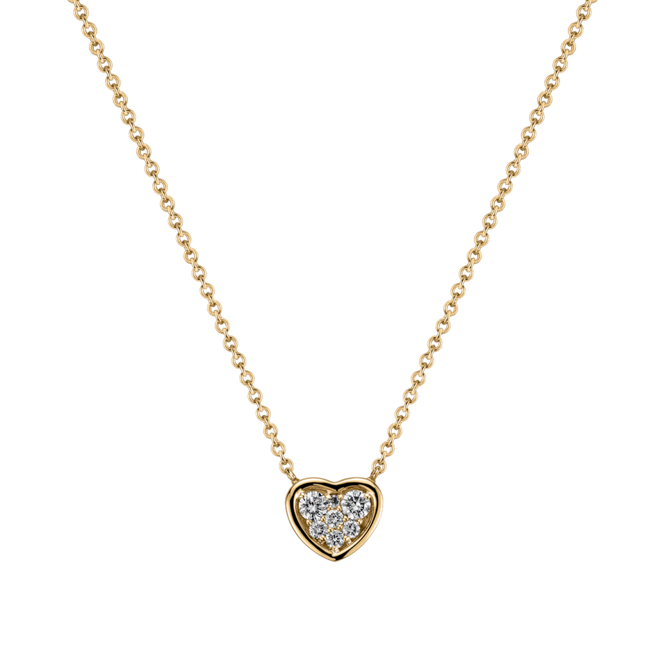 Náhrdelník s diamantmi Moon Love