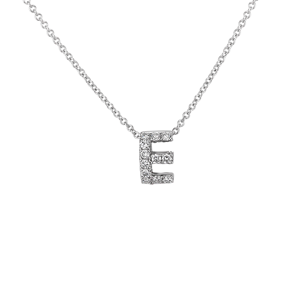 Náhrdelník s diamantmi Diamond Letter