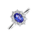 Prsteň s tanzanitom a diamantmi Princess Joy2