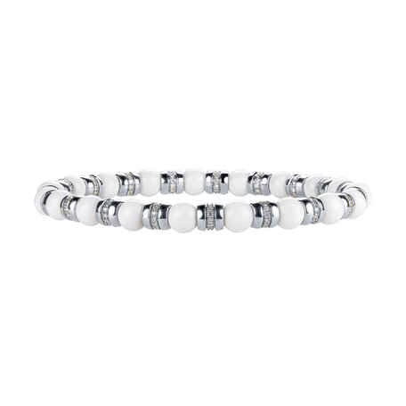 Náramok s diamantmi a achátmi Essential Shine