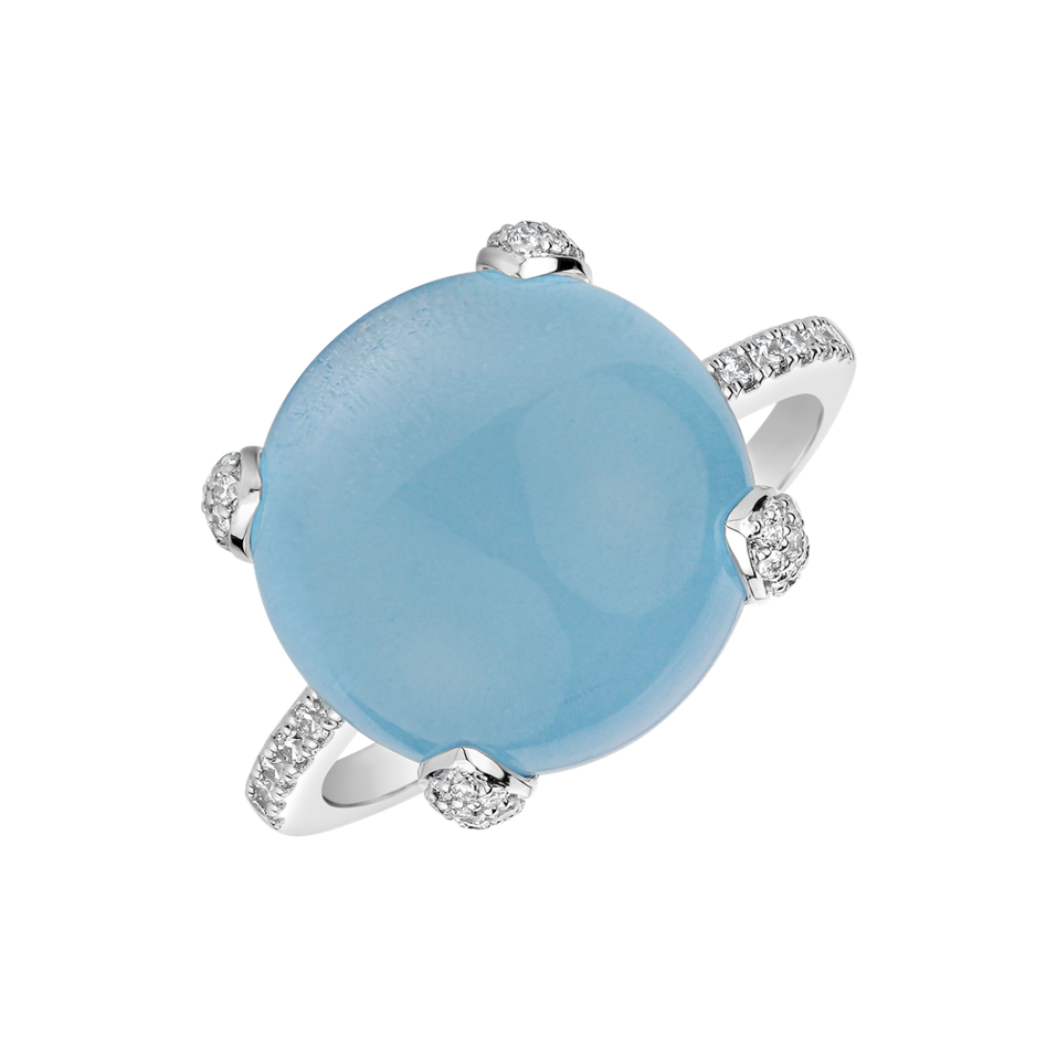 Prsteň s topásom a diamantmi Allure Drop