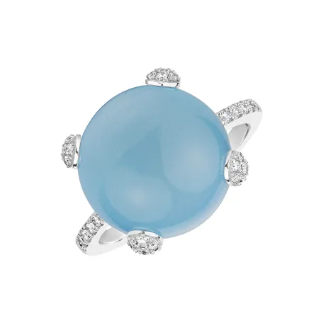 Prsteň s topásom a diamantmi Divine Drop