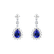 Náušnice s tanzanitom a diamantmi Seraph Tears2