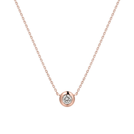 Náhrdelník s diamantom Sparkling Drop