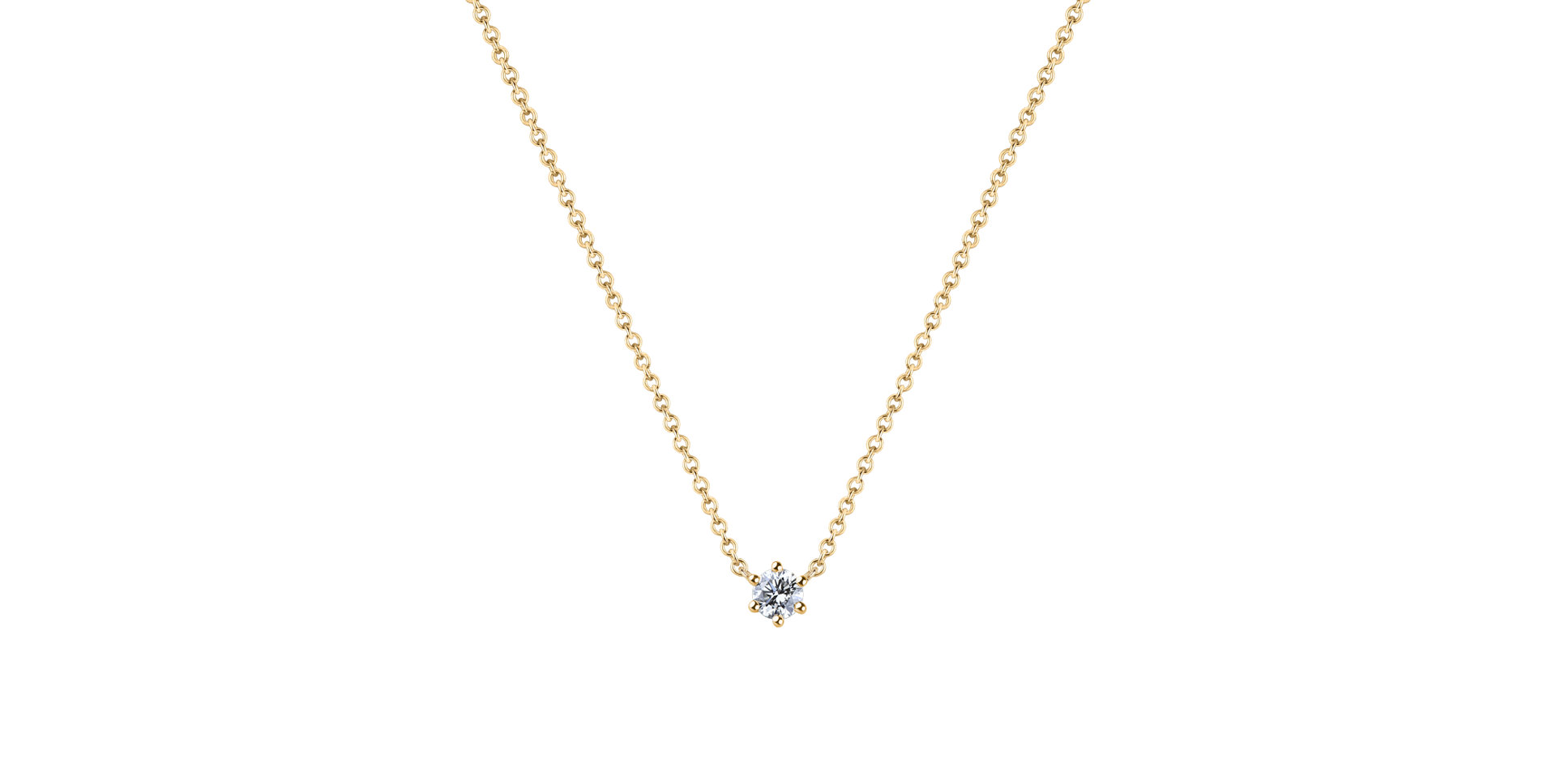 Náhrdelník s diamantom Essential Drop