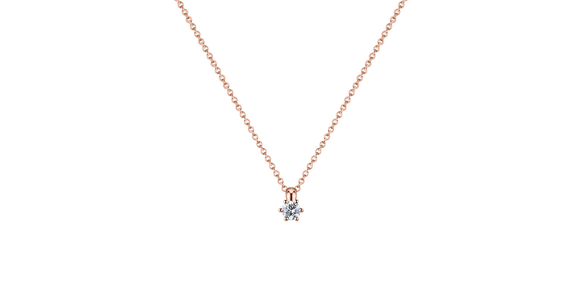 Náhrdelník s diamantom Eternal Drop