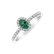 Prsteň so smaragdom a diamantmi Princess Desperation2