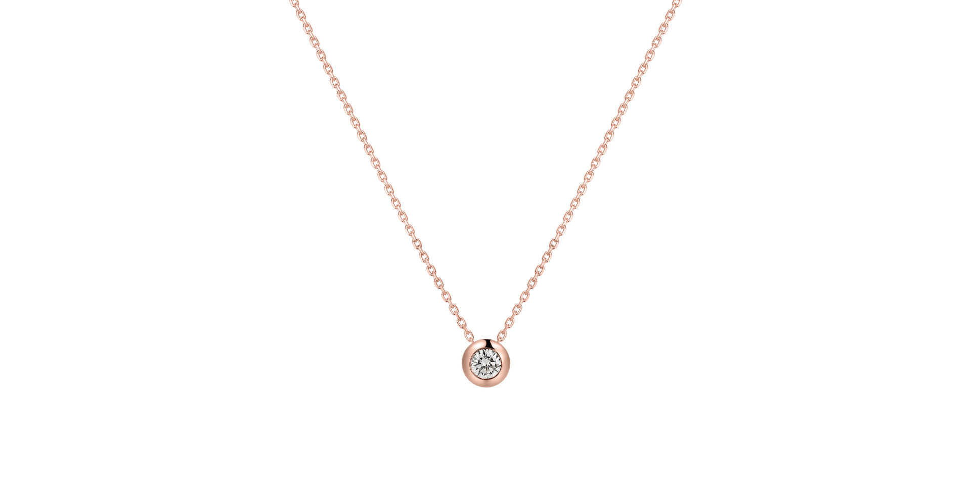 Náhrdelník s diamantom Secret Drop