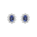 Náušnice s tanzanitom a diamantmi Princess Joy2