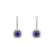 Náušnice s tanzanitmi a diamantmi Radiant Shine2