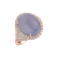 Prsteň s chalcedonom a diamantmi Royal Opium2