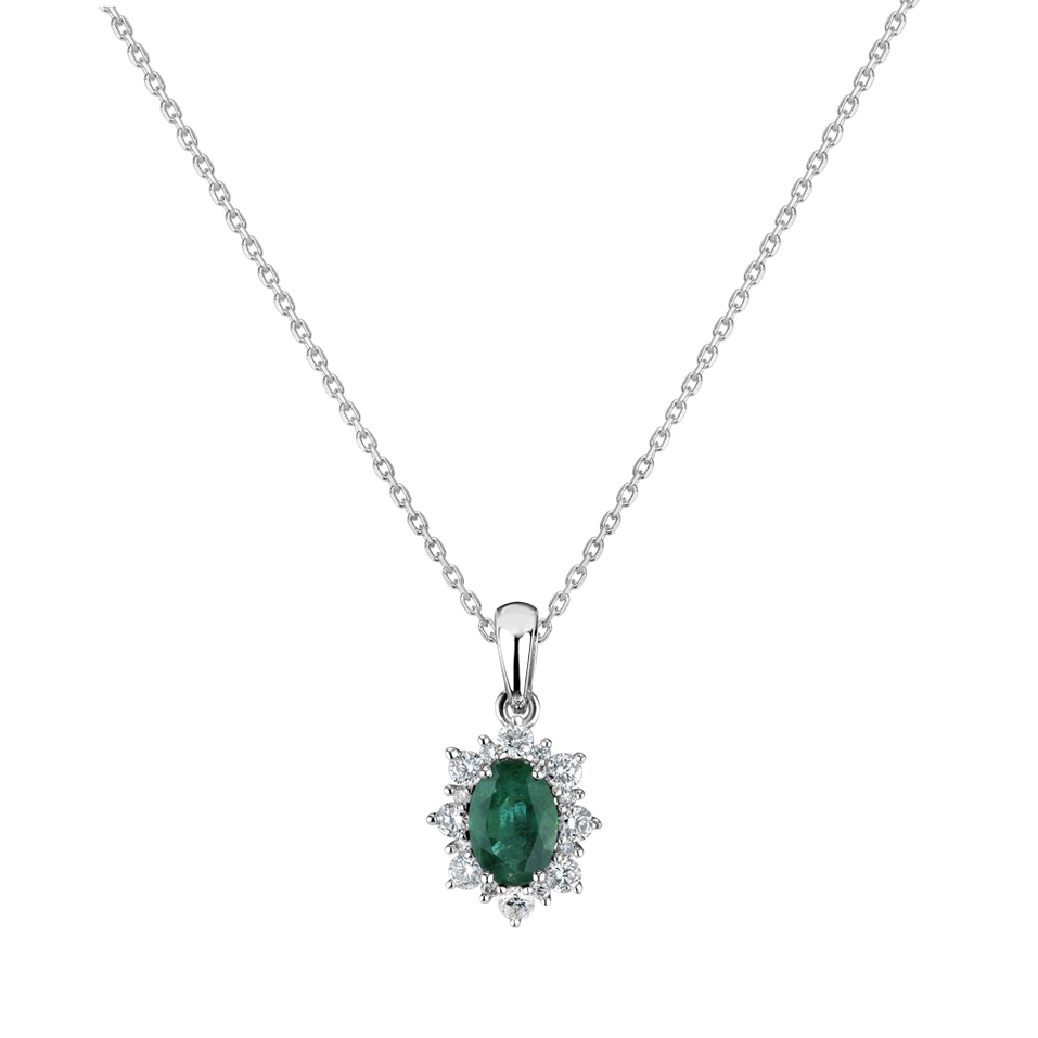 Přívěsok so smaragdom a diamantmi Royal Aurora