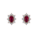Náušnice s rubínom a diamantmi Mary Magdalene2