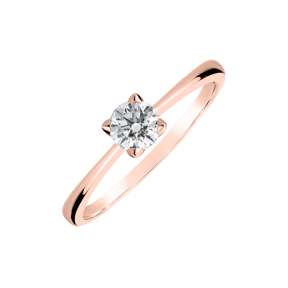 Prsteň s diamantom Guardian Kiss