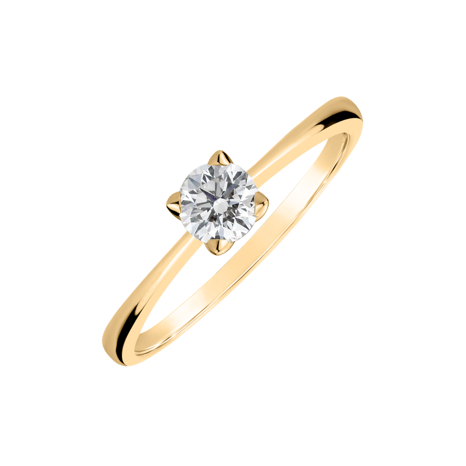 Prsteň s diamantom Guardian Kiss