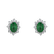Náušnice so smaragdom a diamantmi Mary Magdalene2