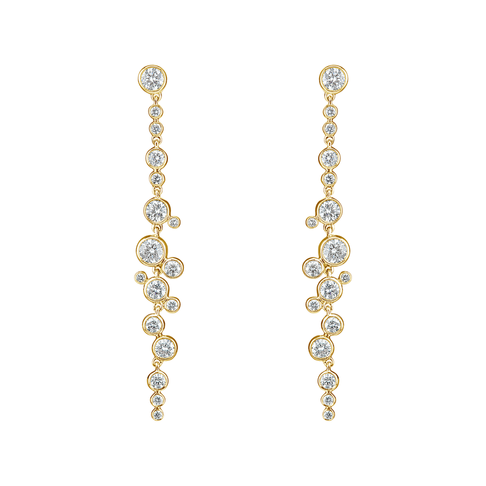 Náušnice s diamantmi Heaven Waterfall