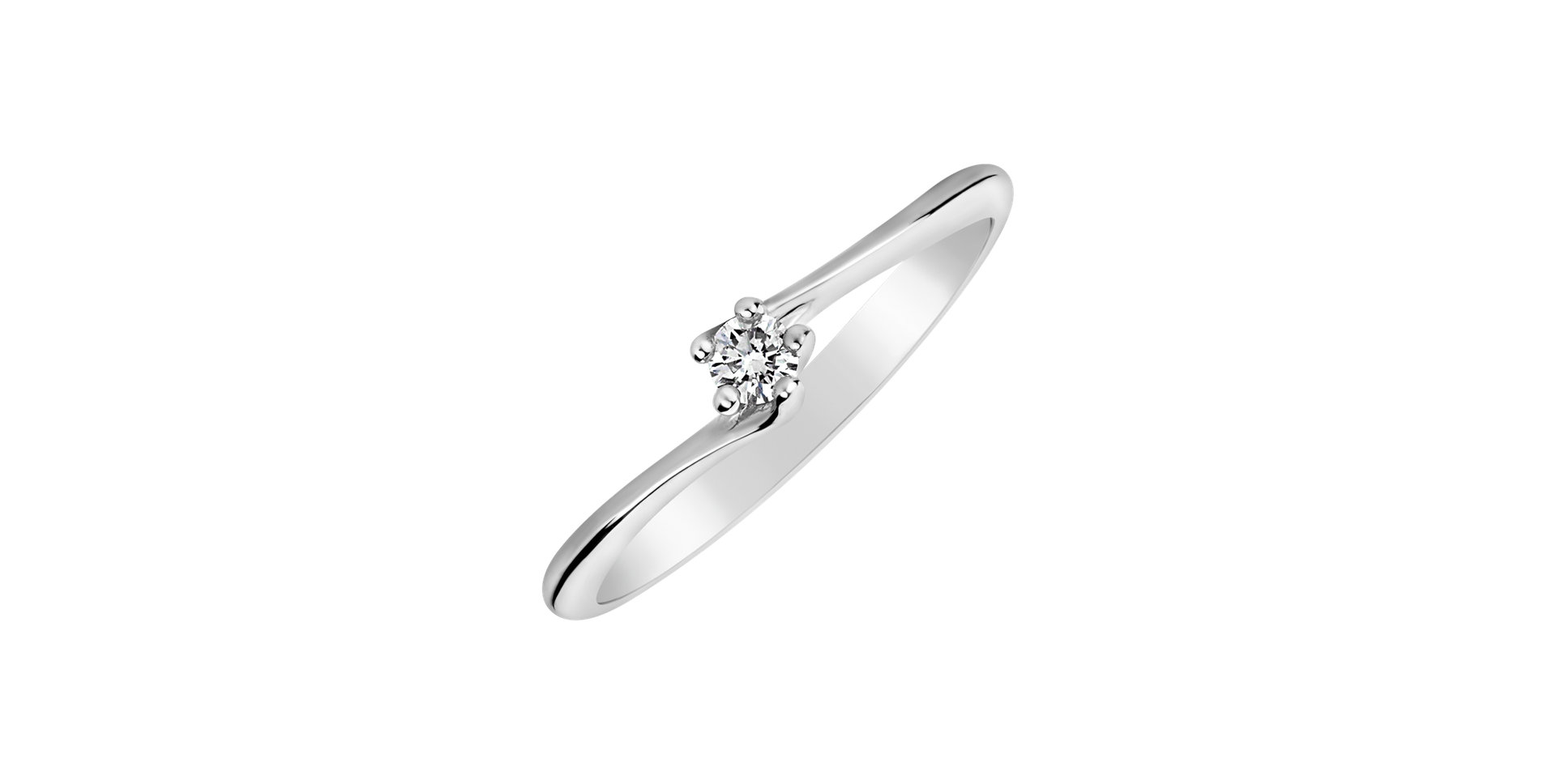 Prsteň s diamantom Vivid Love