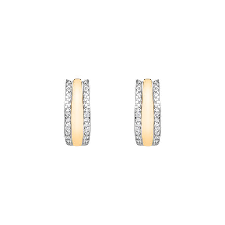 Náušnice s diamantmi Eternity Sparkle
