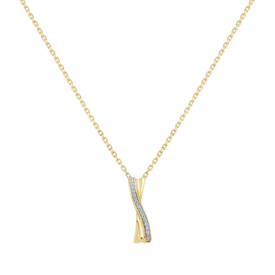 Přívěsok s diamantmi Shiny Ribbon