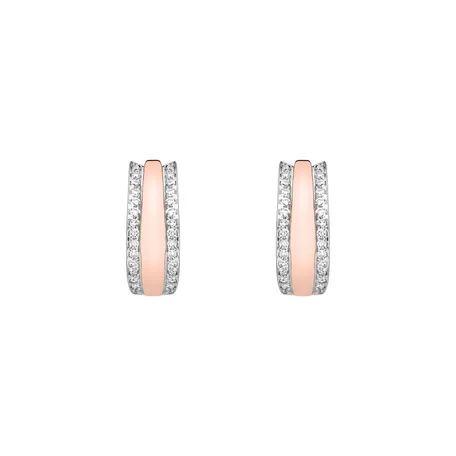 Náušnice s diamantmi Eternity Sparkle