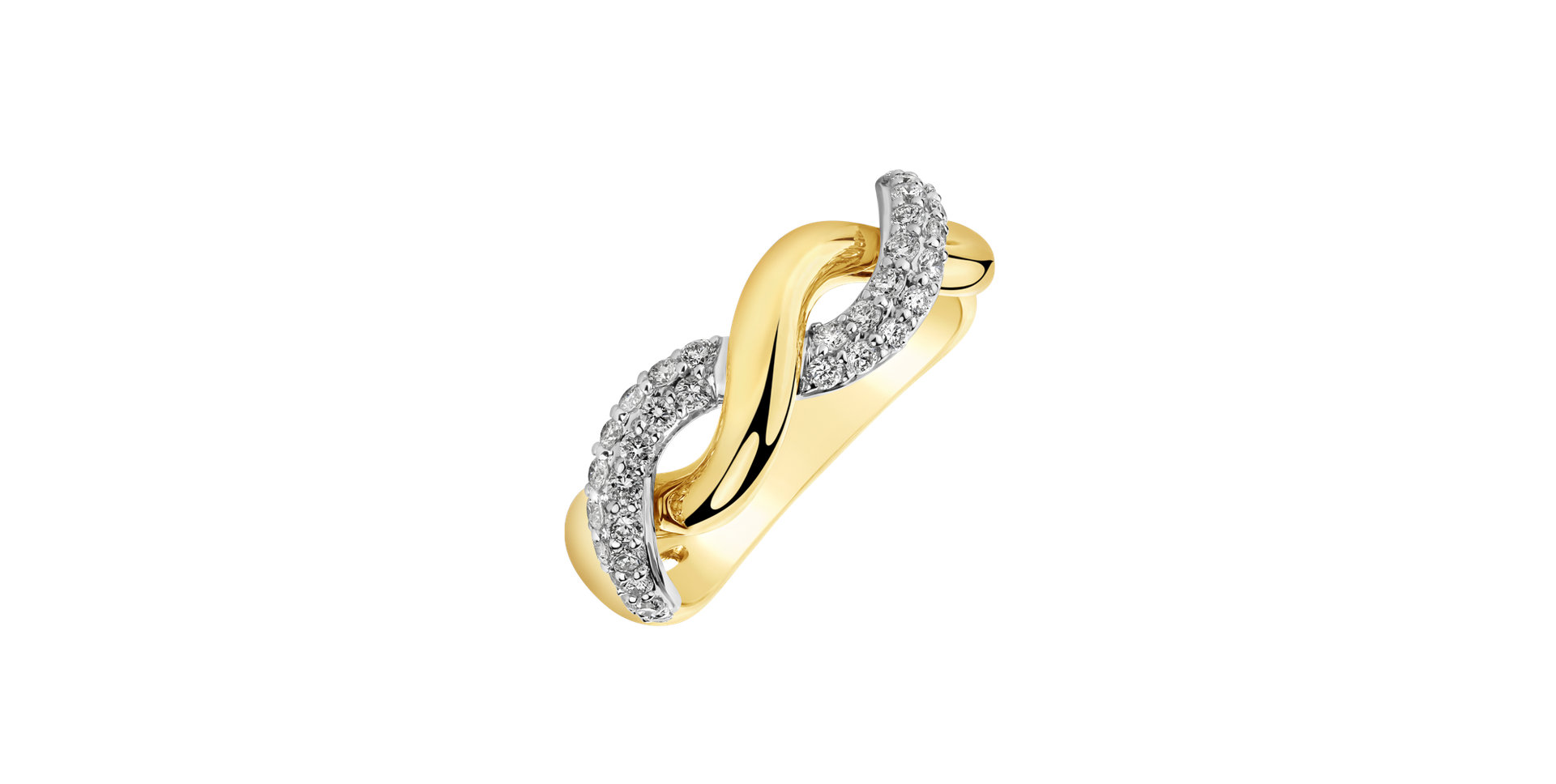 Prsteň s diamantmi Witching Ray