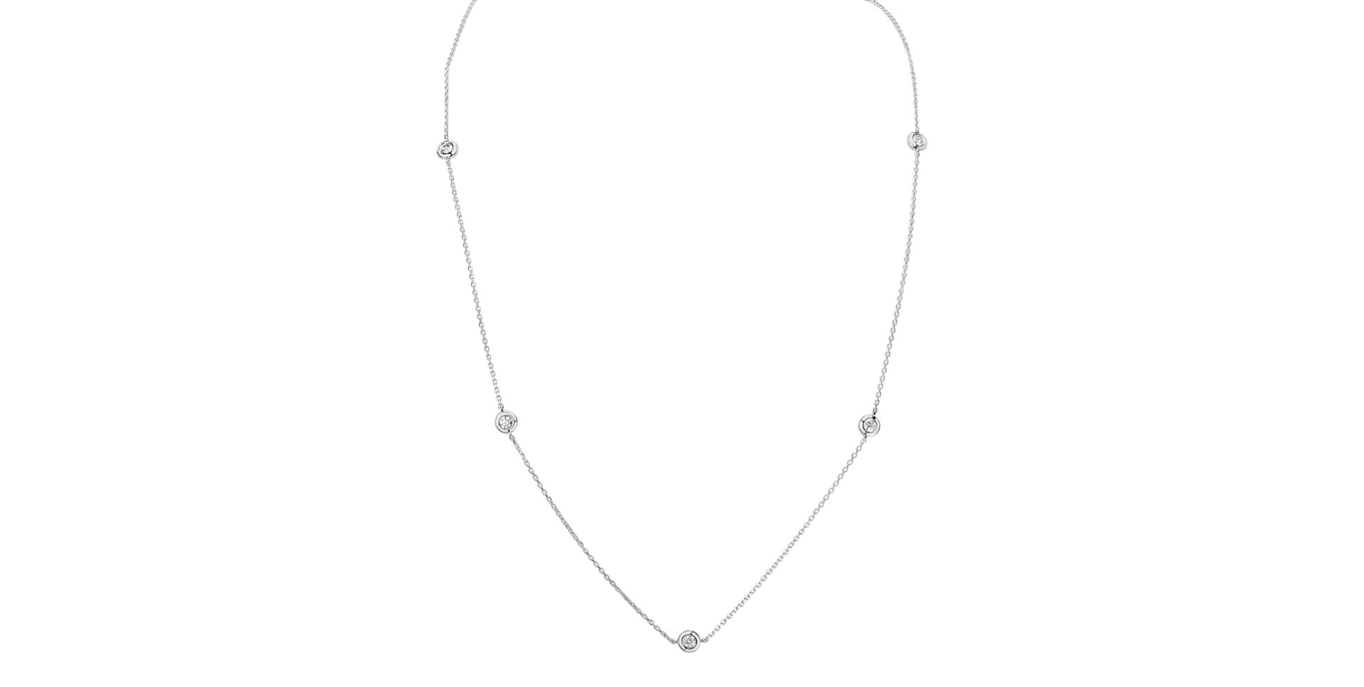 Náhrdelník s diamantmi Sparkling Dots