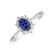 Prsteň s tanzanitom a diamantmi Trixie Princess2