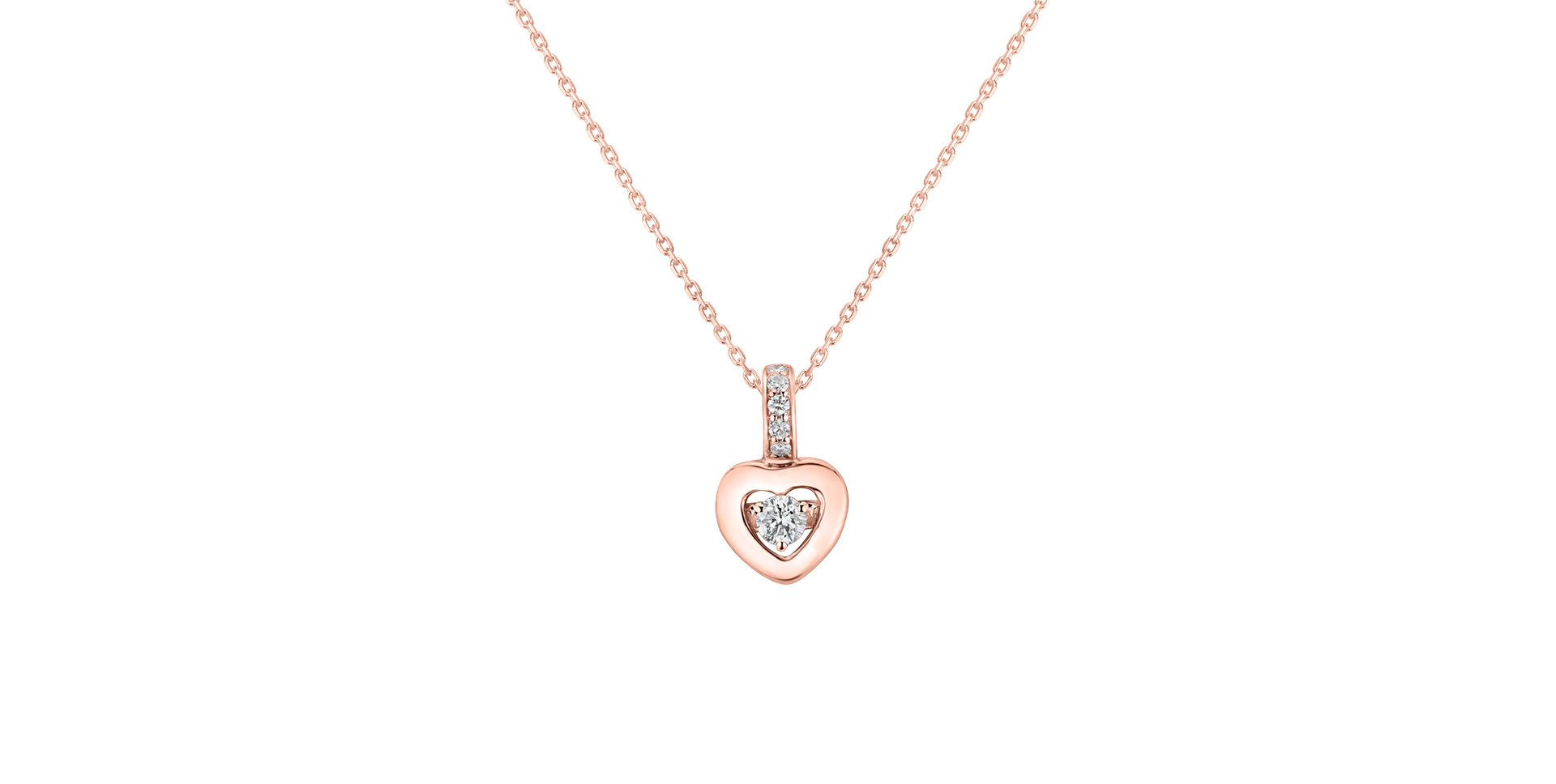 Přívěsok s diamantmi Petite Heart