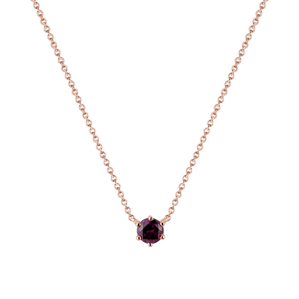 Náhrdelník s ružovým diamantom Essential Drop