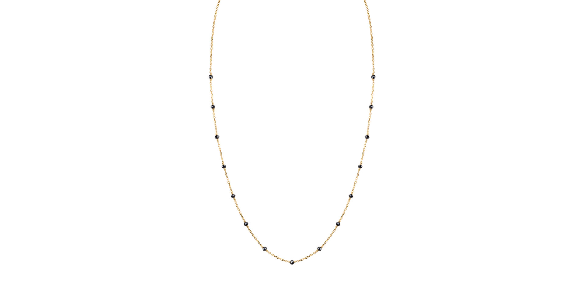 Náhrdelník s čiernymi diamantmi Dark Harmony