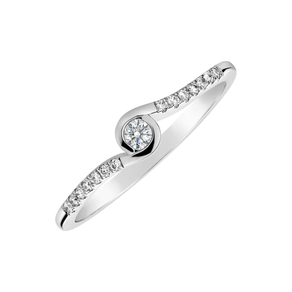 Prsteň s diamantmi Love Twist