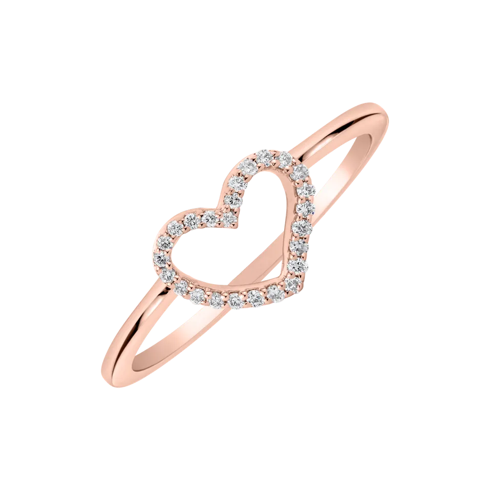 Prsteň s diamantmi Heart of Infatuation