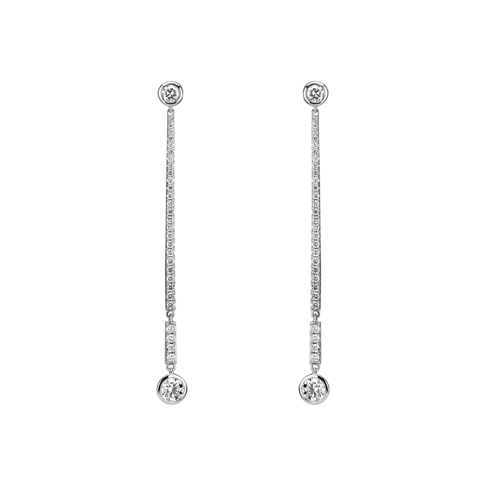 Náušnice s diamantmi Luxury Line