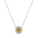 Náhrdelník s bielymi a žltými diamantmi Sunshine Goddess2