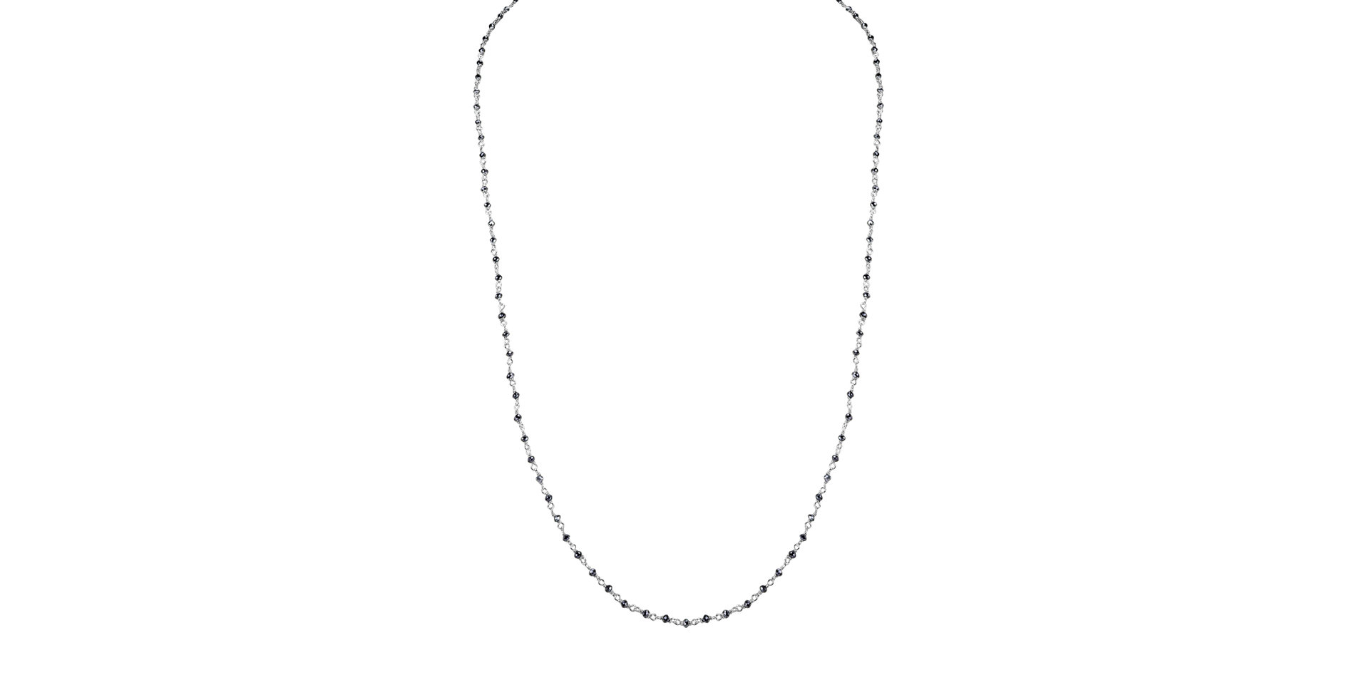 Náhrdelník s čiernymi diamantmi Dark Melody